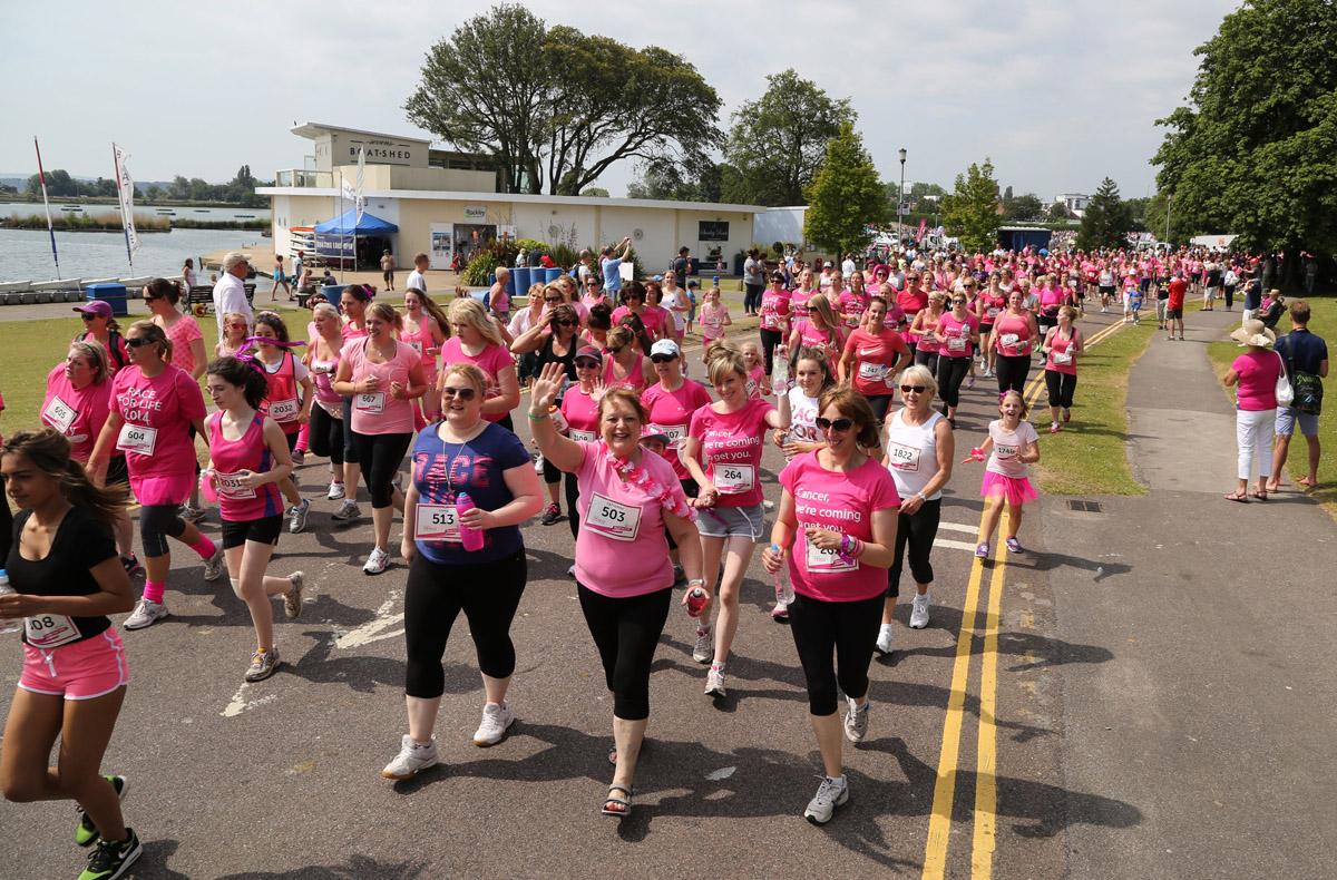 Pictures of the 5k AM and PM races from Poole Park Race For Life 2014