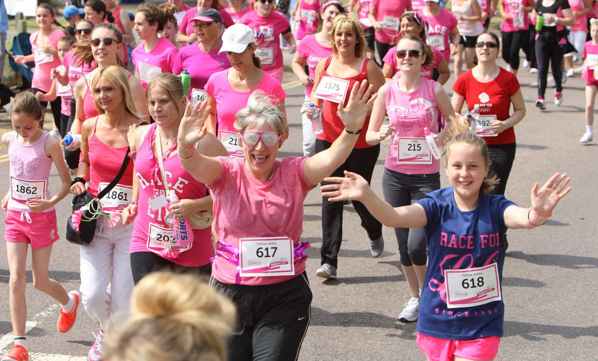 Pictures of the 5k AM and PM races from Poole Park Race For Life 2014