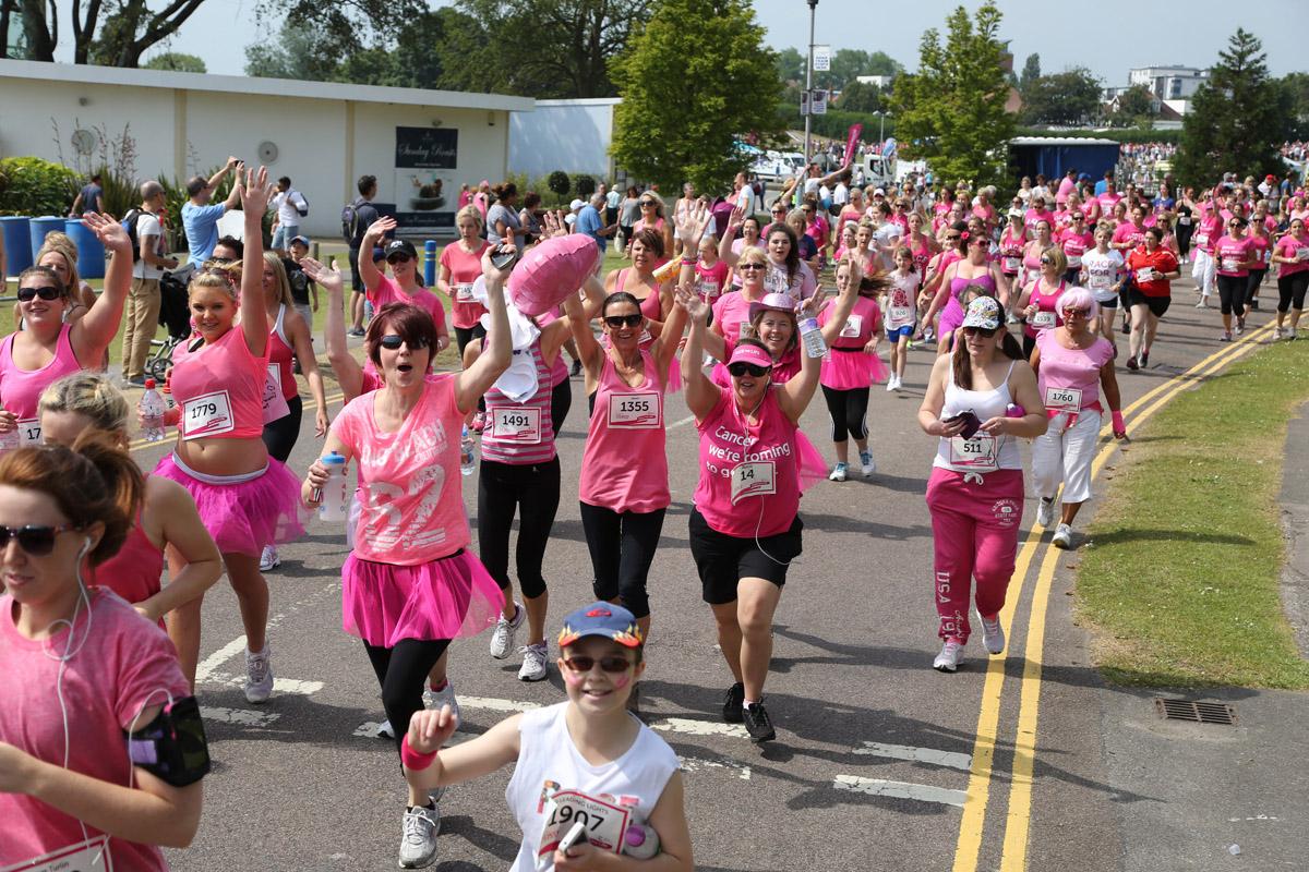 Pictures of the 5k AM and PM races from Poole Park Race For Life 2014