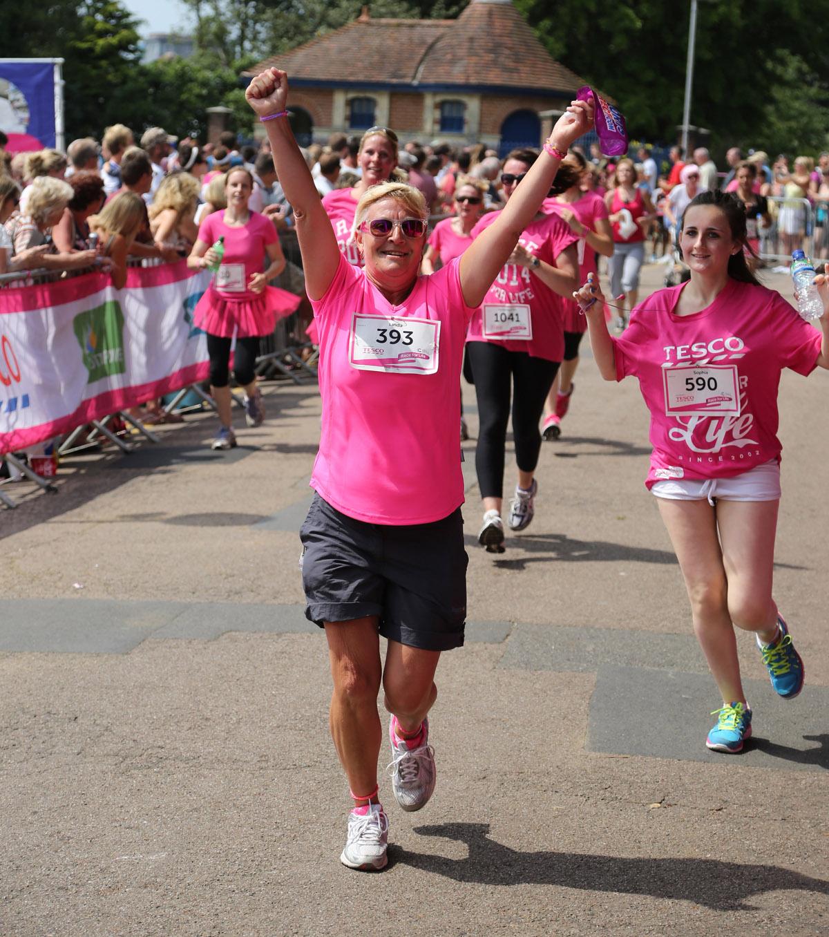 Pictures of the 5k AM and PM races from Poole Park Race For Life 2014