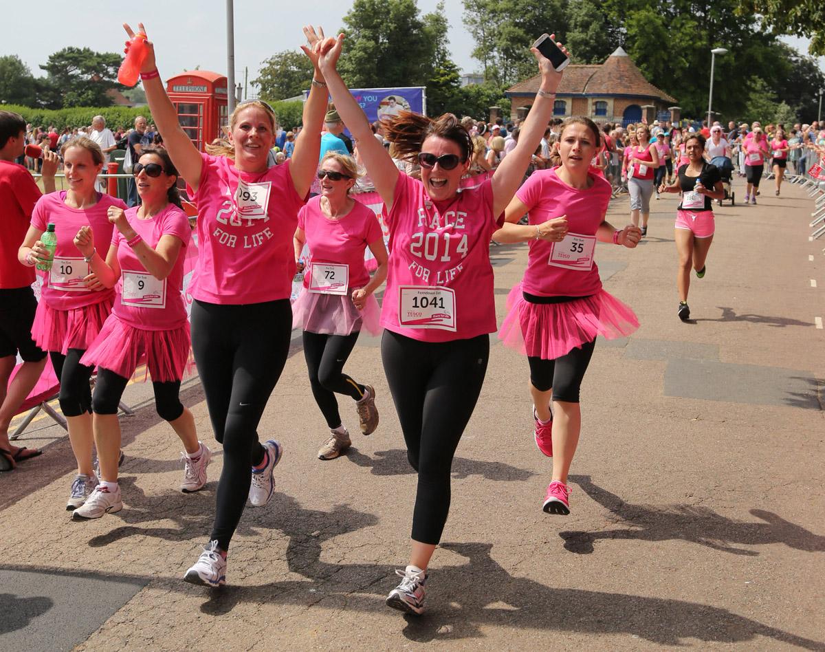 Pictures of the 5k AM and PM races from Poole Park Race For Life 2014