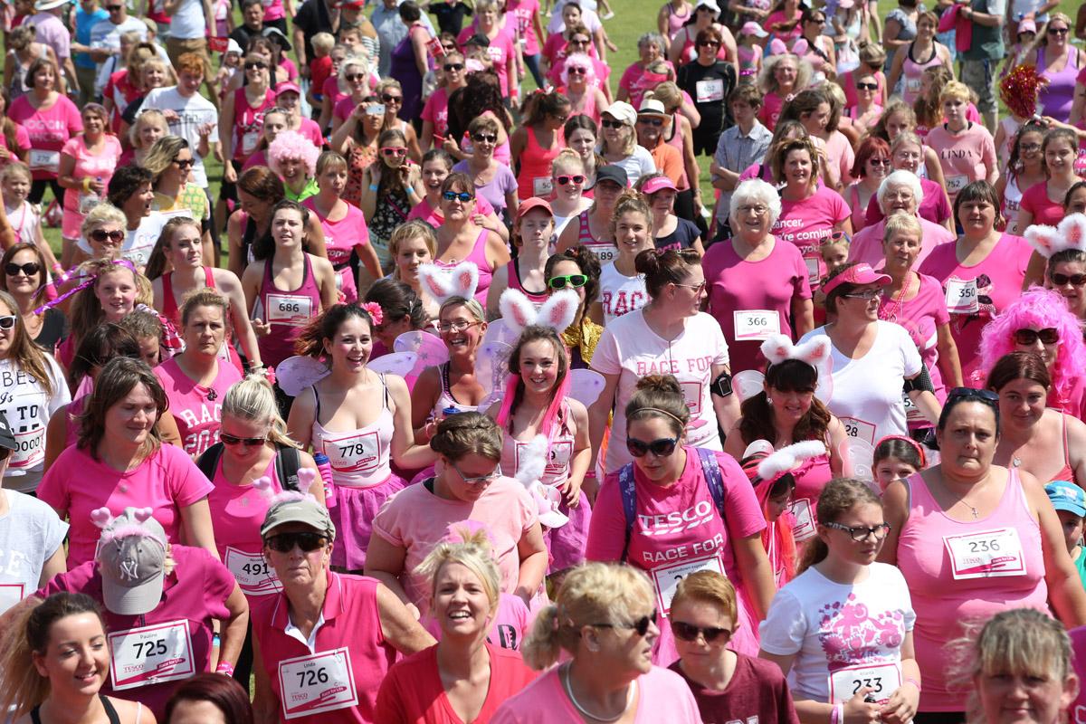 Pictures of the 5k AM and PM races from Poole Park Race For Life 2014