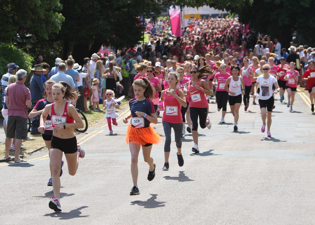 Pictures of the 5k AM and PM races from Poole Park Race For Life 2014