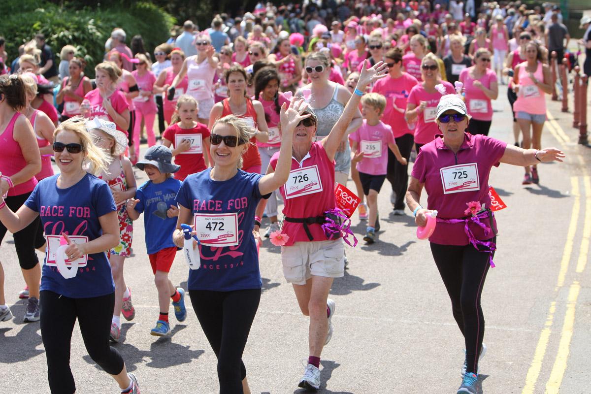 Pictures of the 5k AM and PM races from Poole Park Race For Life 2014