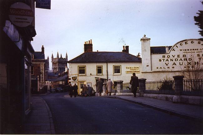 Tice and Son Garage,  Wimborne.  1960's  sent in by  Bernard Head.