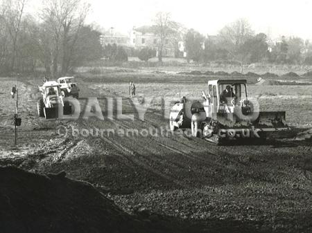 In 1964 bulldozers carved out a new road at Rowlands Hill, Wimborne. The road would link East Borough to Rowlands in the biggest single private house development scheme ever undertaken in the town.