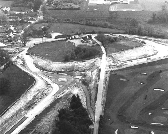 The creation of Wimborne By Pass in the early 1980's.  Credit  to Kitchenham  Ltd
