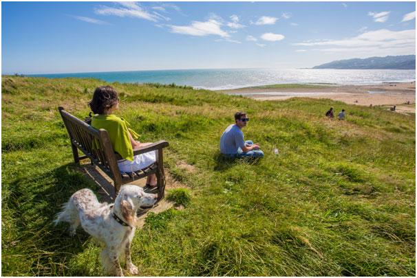 This picture of Charmouth was taken by German tourist Manfred during a visit to Dorset
