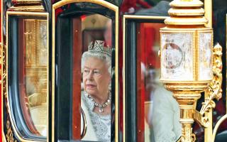 The Queen returning to Buckingham Palace in the Diamond Jubilee State Coach. Picture: PA