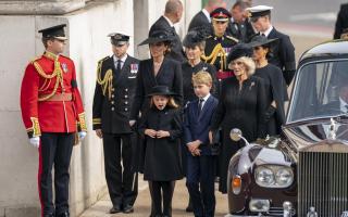 Prince George and Princess Charlotte warm hearts as Royals attend Queen's funeral (PA)