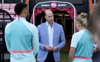 Prince William at the Vitality Stadium