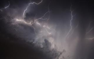 The Met Office has warned of thunderstorms across Dorset which includes a chance of 40mm of rain falling within an hour.