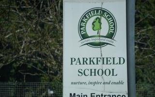 Parkfield School sign