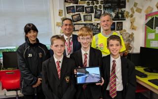 Each student at the session was given a tablet to explore different road-based cycling scenarios