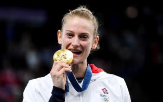 Bryony Page won gold for Great Britain in the women's trampolining