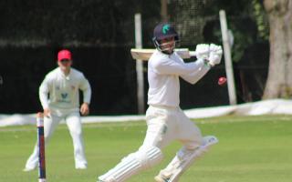 Jacob Gordon, right, batting for Dorset