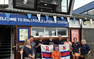 Tyler walked 630 miles to Poole lifeboat station to raise money for the charity.