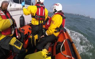 THE RNLI were called to Shipstal Point to assist a yacht stuck in a mooring buoy.