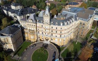 Bournemouth town hall drone picture