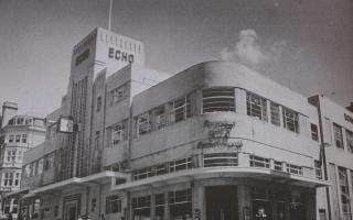 Pic Hattie Miles ... 09.03.07 ... Snapshots on Roger Shore's family history .. COPY PIC of the Daily Echo building in the 60's