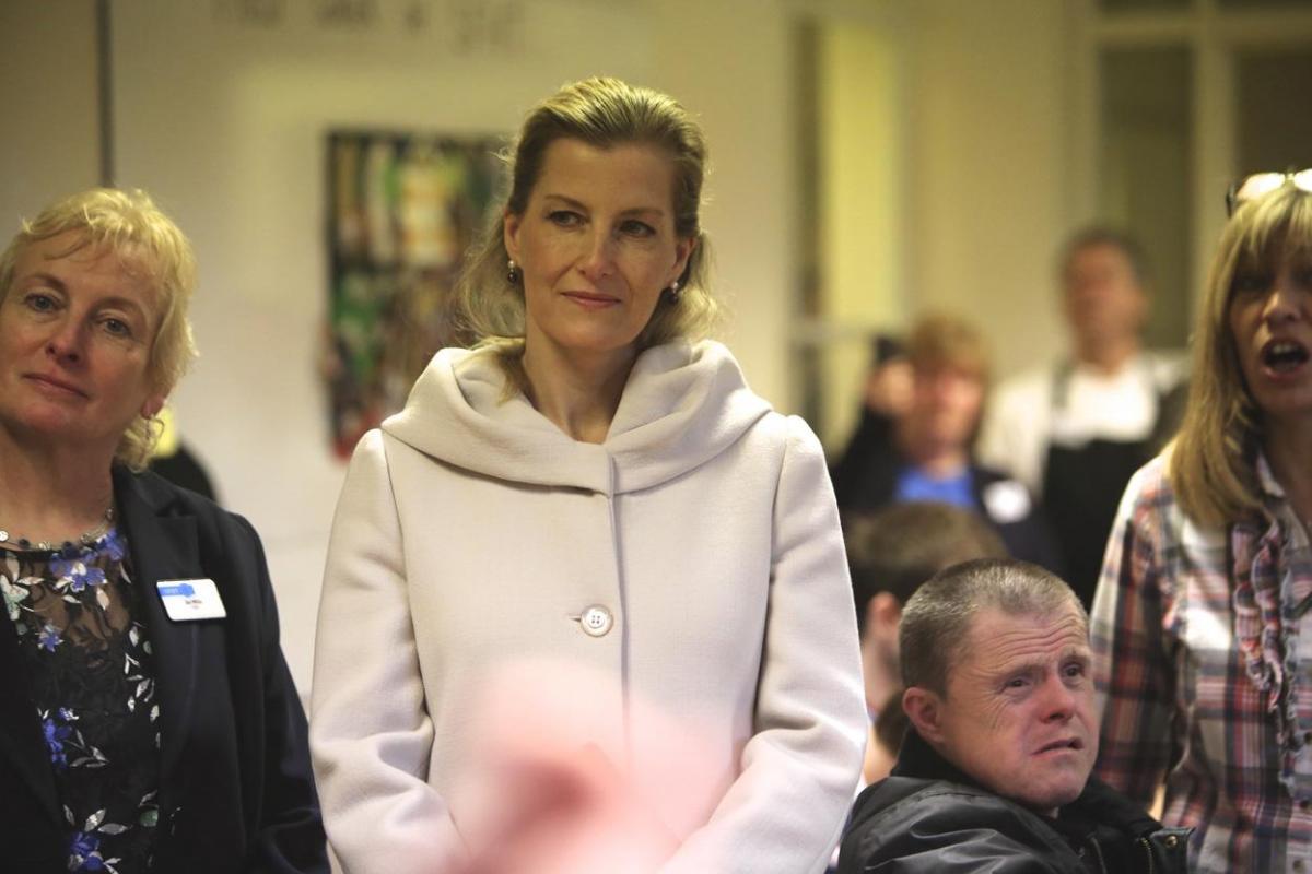 Her Royal Highness, Sophie, Countess of Wessex visits the Stable Family Home Trust at Bisterne. Pictures by Sam Sheldon. 