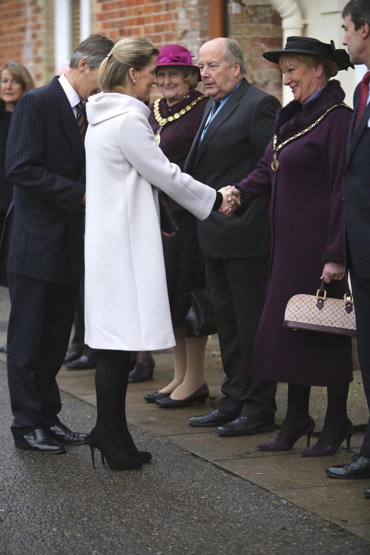 Her Royal Highness, Sophie, Countess of Wessex visits the Stable Family Home Trust at Bisterne. Pictures by Sam Sheldon. 