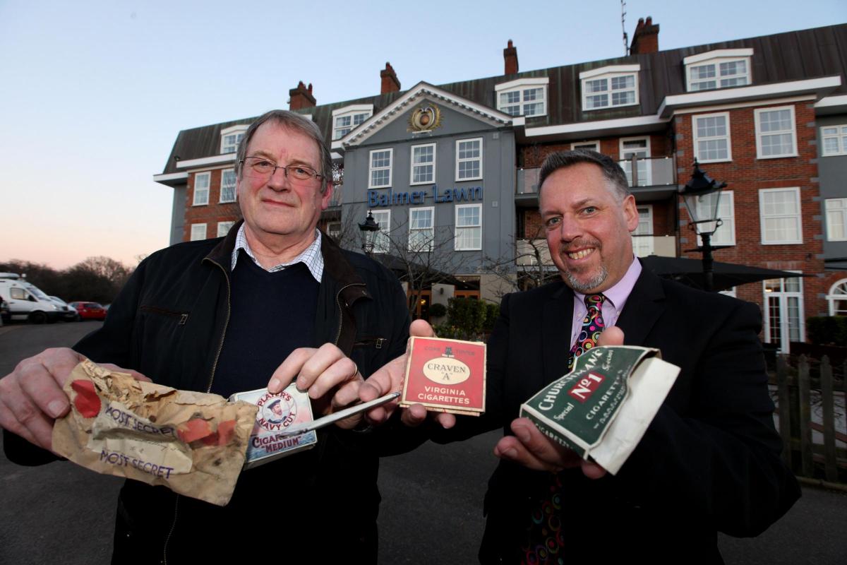 D-Day landing documents and and items found at Balmer Lawn Hotel.