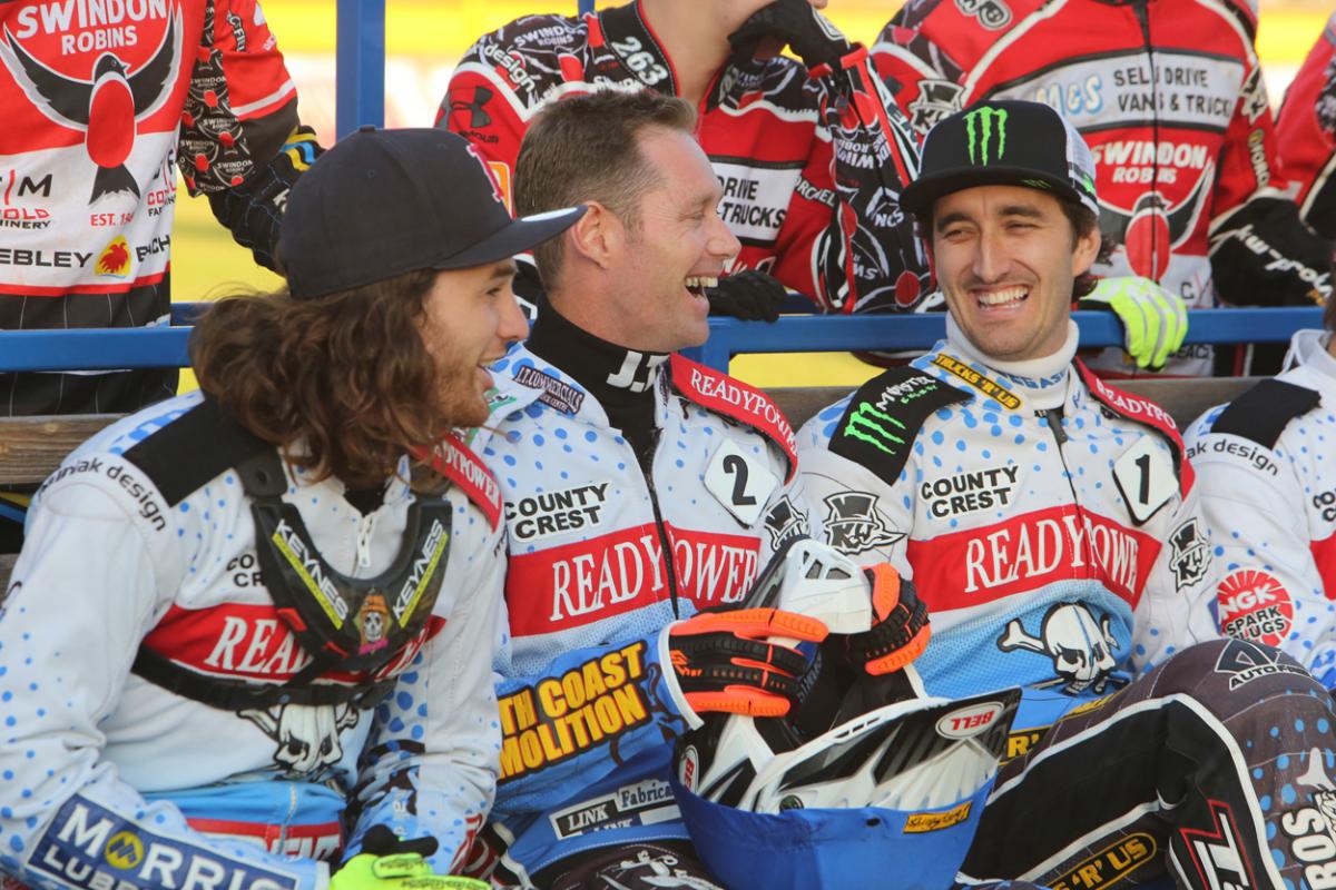 Poole Pirates v Swindon Robins on July 29, 2015. Pictures by Richard Crease. 