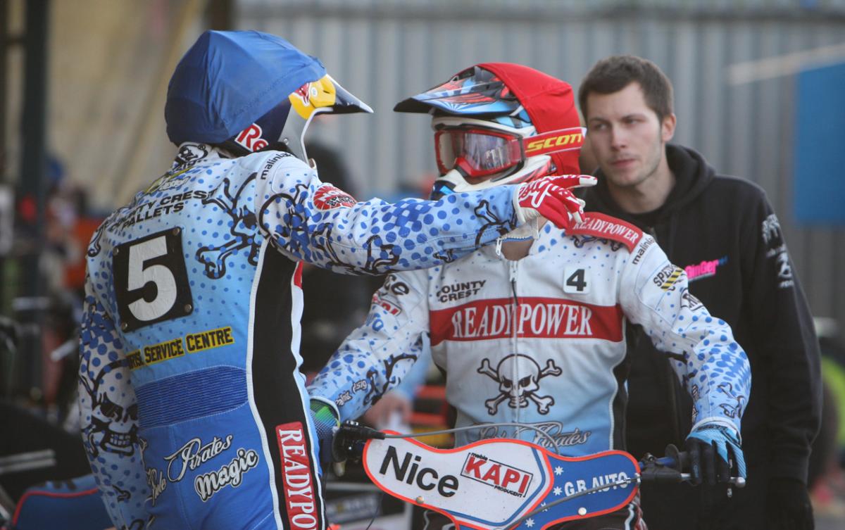 Poole Pirates v Swindon Robins on July 29, 2015. Pictures by Richard Crease. 