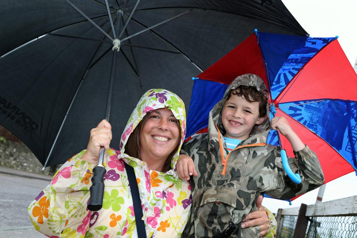 Rain and very low cloud stopped play on day one. Here are all our pictures