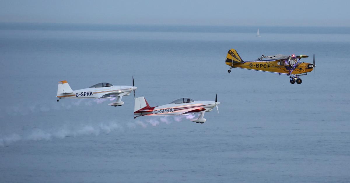 Dusk display pictures from day two of the Bournemouth Air Festival by Richard Crease