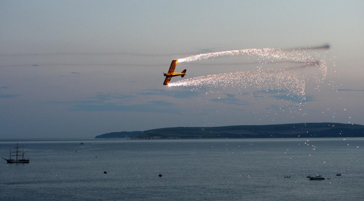 Dusk display pictures from day two of the Bournemouth Air Festival by Richard Crease