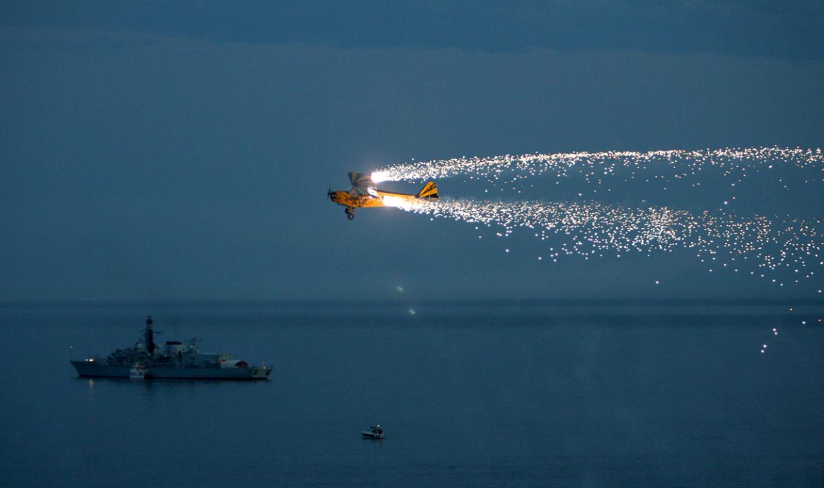 Dusk display pictures from day two of the Bournemouth Air Festival by Richard Crease