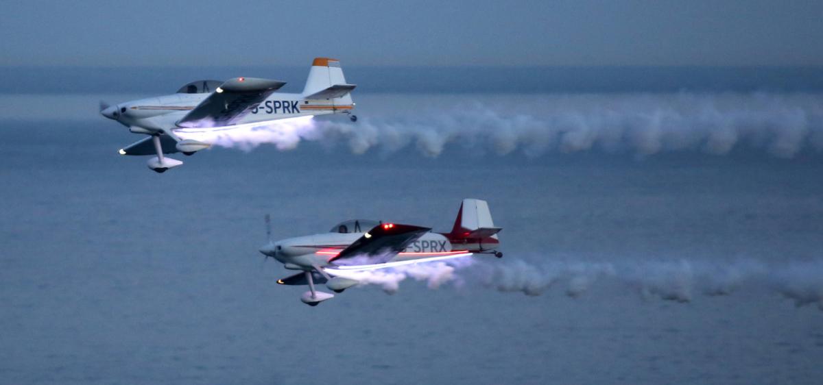 Dusk display pictures from day two of the Bournemouth Air Festival by Richard Crease