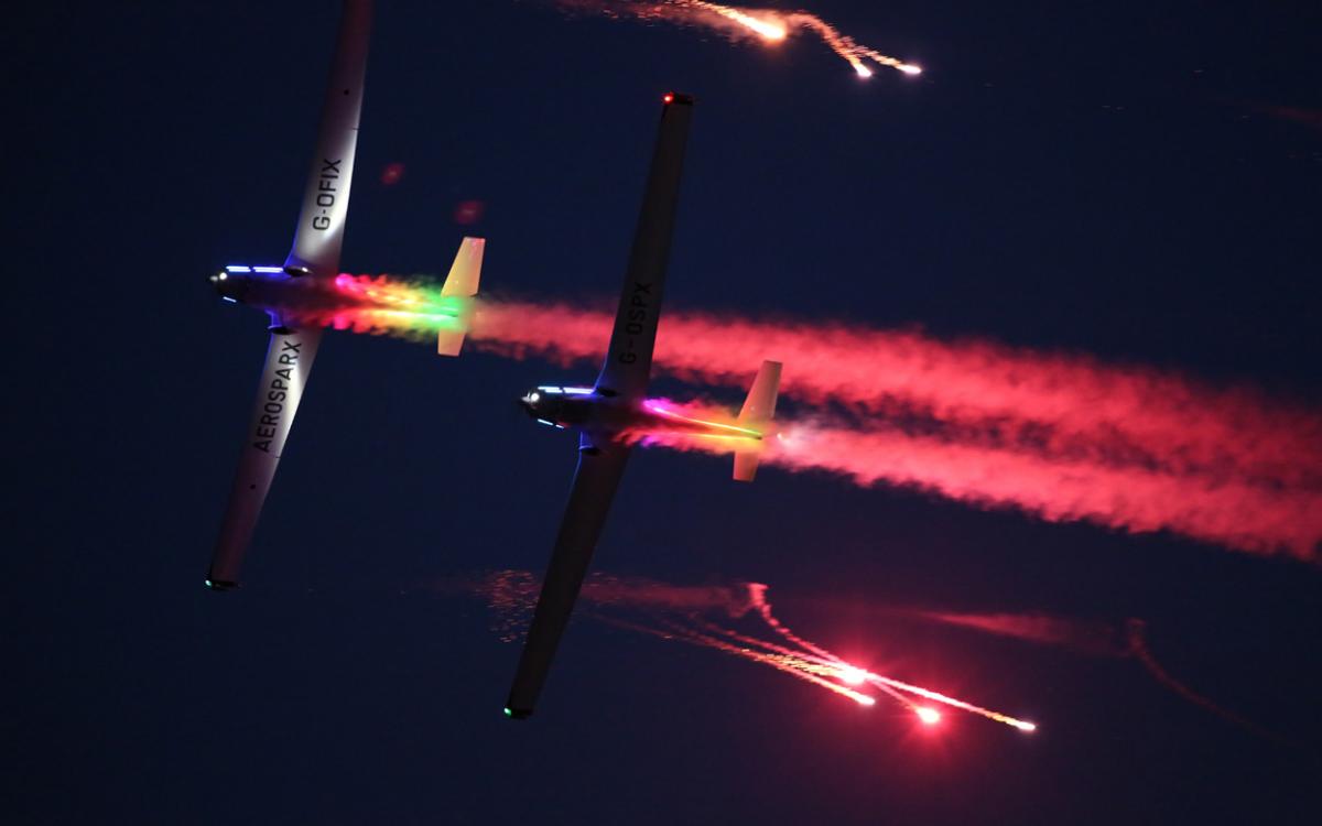 Dusk display pictures from day two of the Bournemouth Air Festival by Richard Crease