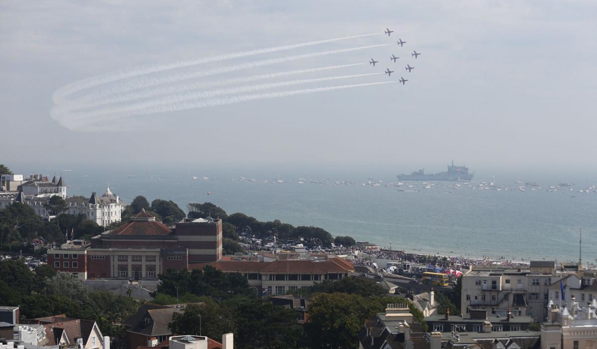 Day three at the Bournemouth Air Festival 2015. Pictures by Corin Messer, from the new Hilton hotel. The Sky Bar takes off in December 2015.
