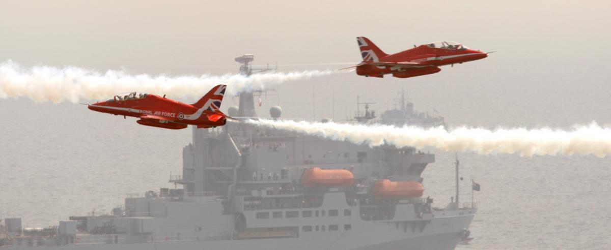 Day three at the Bournemouth Air Festival 2015. Pictures by Richard Crease, from the roof of the Cumberland Hotel.