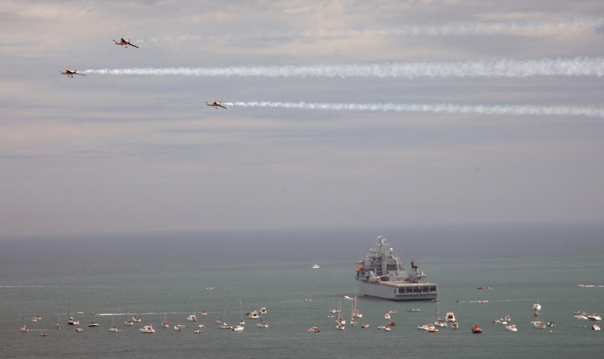 Day three at the Bournemouth Air Festival 2015. Pictures by Richard Crease, from the roof of the Cumberland Hotel.