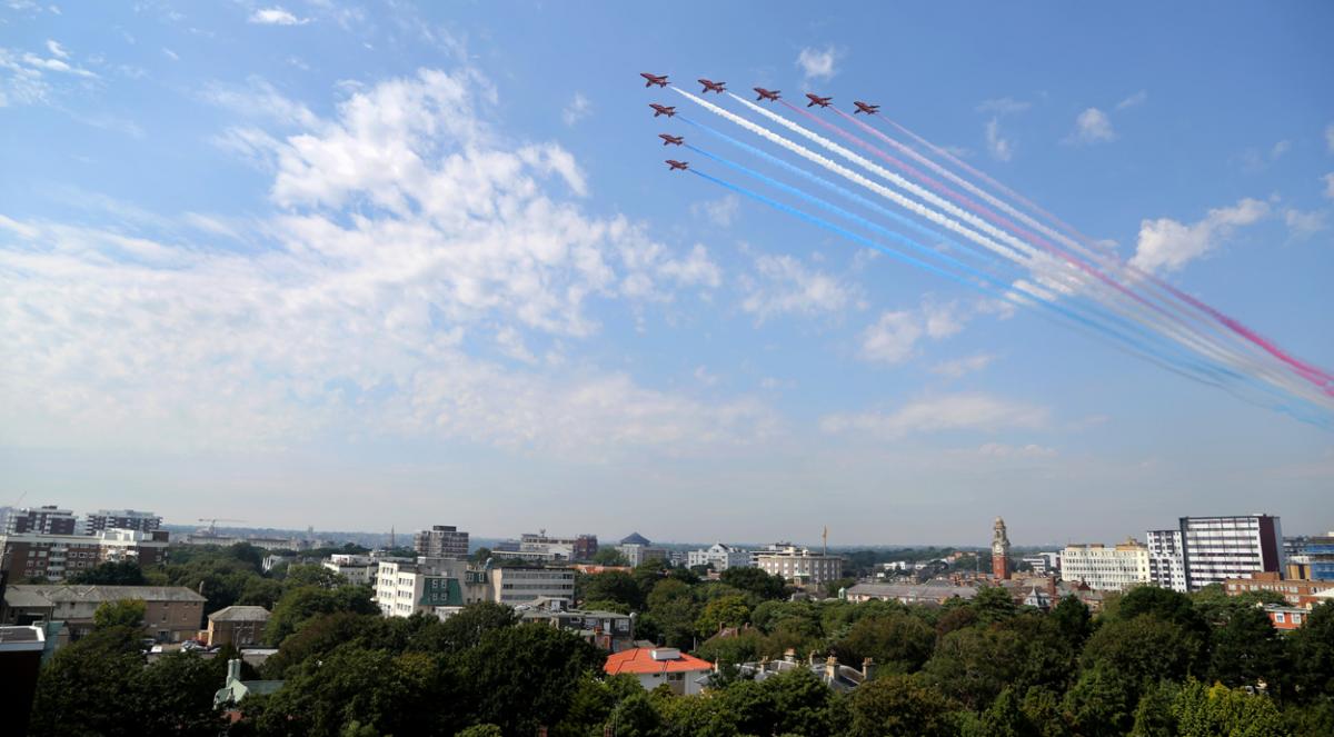 Day three at the Bournemouth Air Festival 2015. Pictures by Richard Crease, from the roof of the Cumberland Hotel.