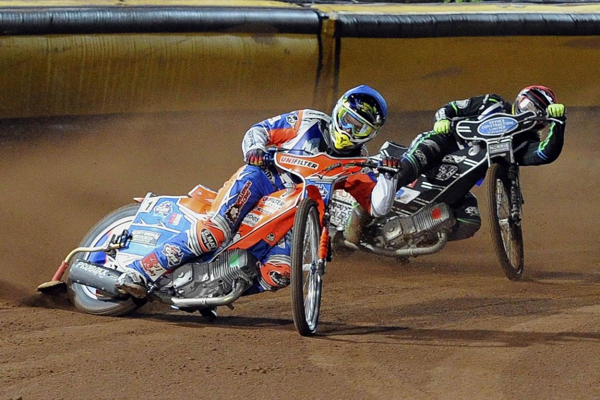 Fellow riders and speedway fans gather to support Darcy Ward at his benefit speedway  meeting  Team Magic v Team Monster at Poole Stadium 7th October 2015. Picturse by Denis Murphy