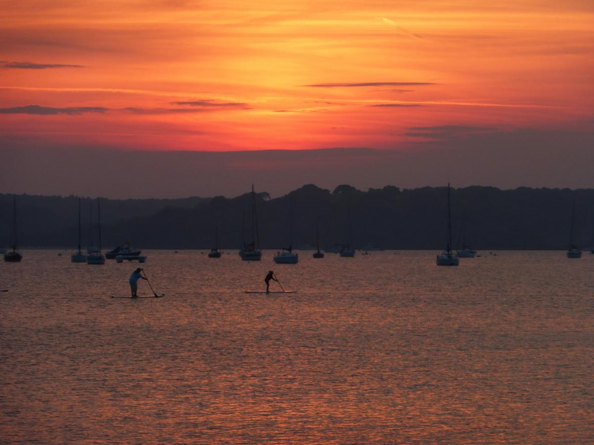 Paddle boarders in Poole Harbour taken by Alec Brooks