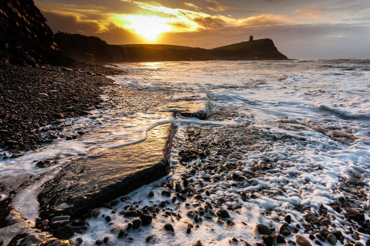 Kimmeridge Bay at sunrise taken by Rick McEvoy