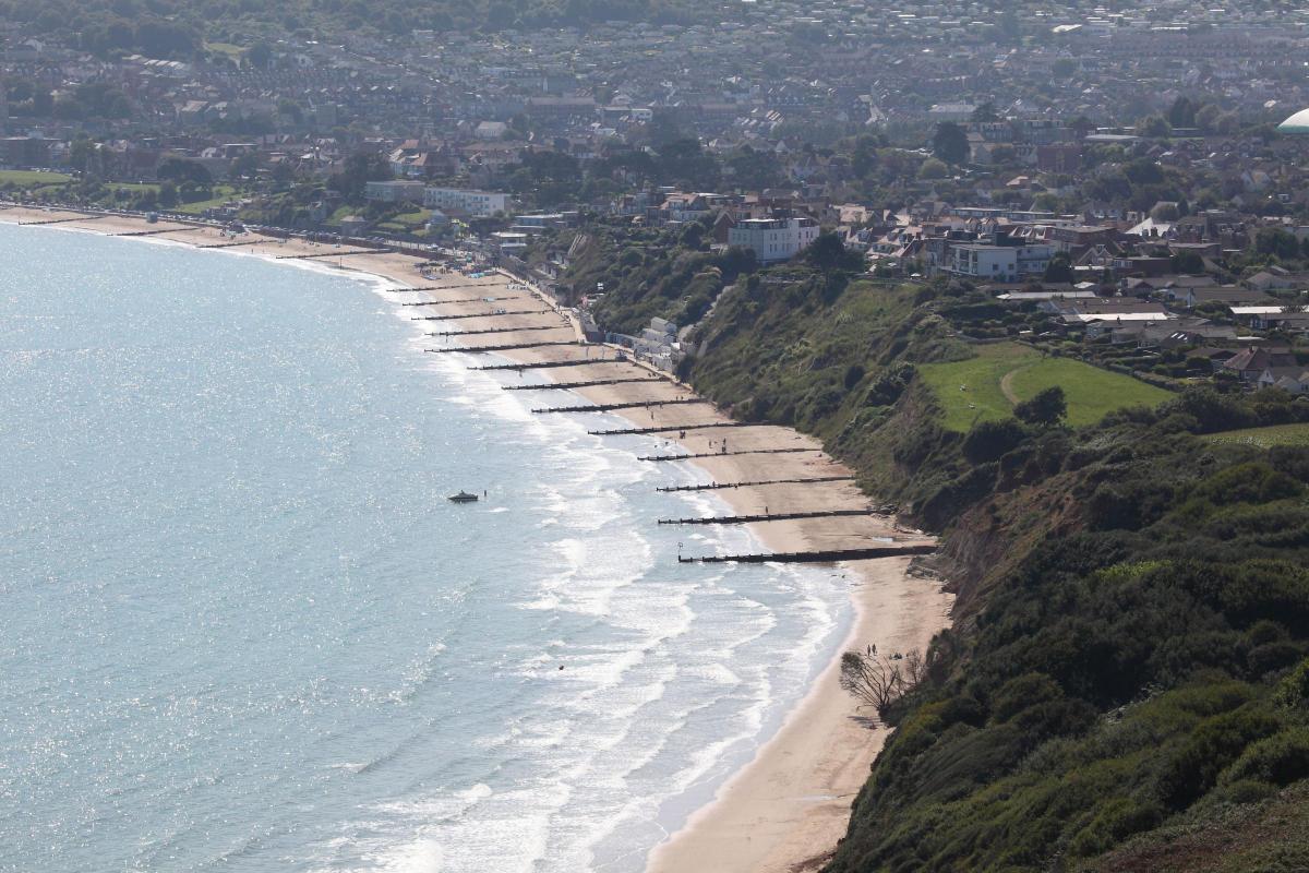 Dave Porter took this  shot looking down on  Swange from Ballard Down.